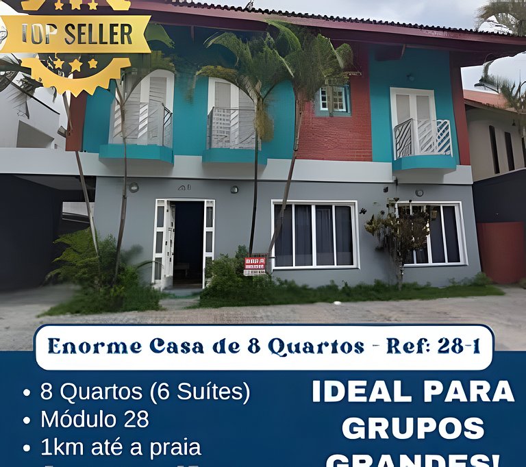 Para Grupos Grandes | 8 Quartos | Riviera Mód 28